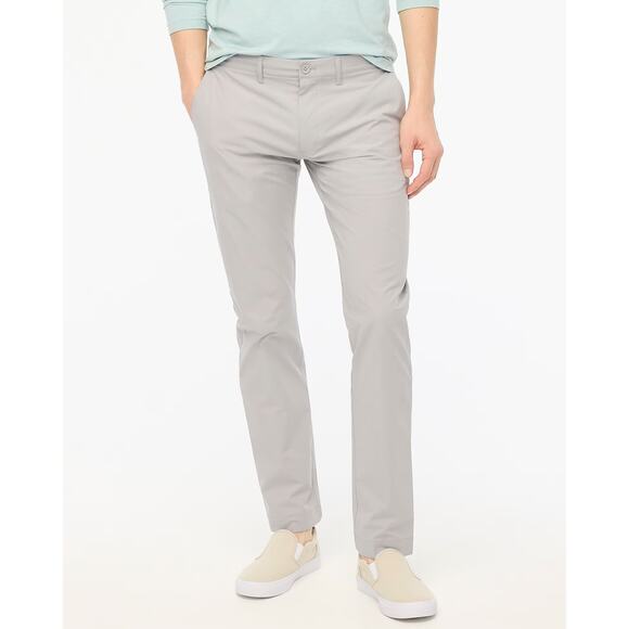 NWT J.Crew Slim-Fit Tech Chino Pant Scarborough Grey Size 35x32 - Picture 1 of 7